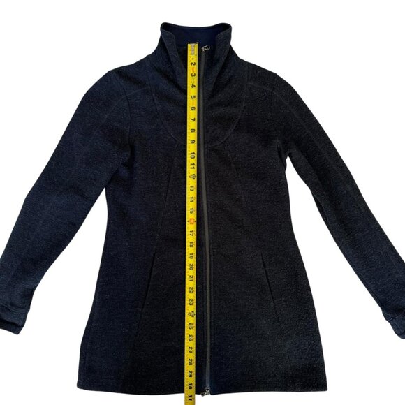 Ibex Merino Wool Blend Alana Tunic Sweater Jacket Soft Full Zip Gorpcore Small - Picture 3 of 10